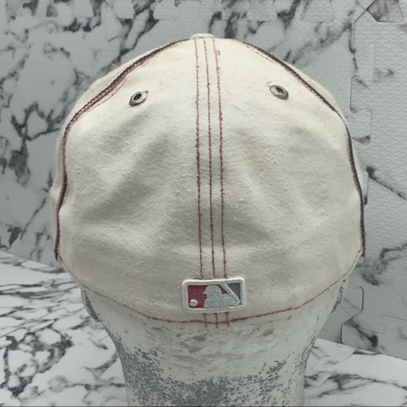 Men's New Era Cap Vintage Off White | Pink Boston Red Sox 59FIFTY MLB Hats NWT - Picture 5 of 7